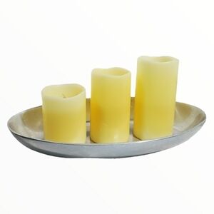 Vtg Wilton USA Bruce Fox Armetale Aluminum oblong oval large Bowl tray platter